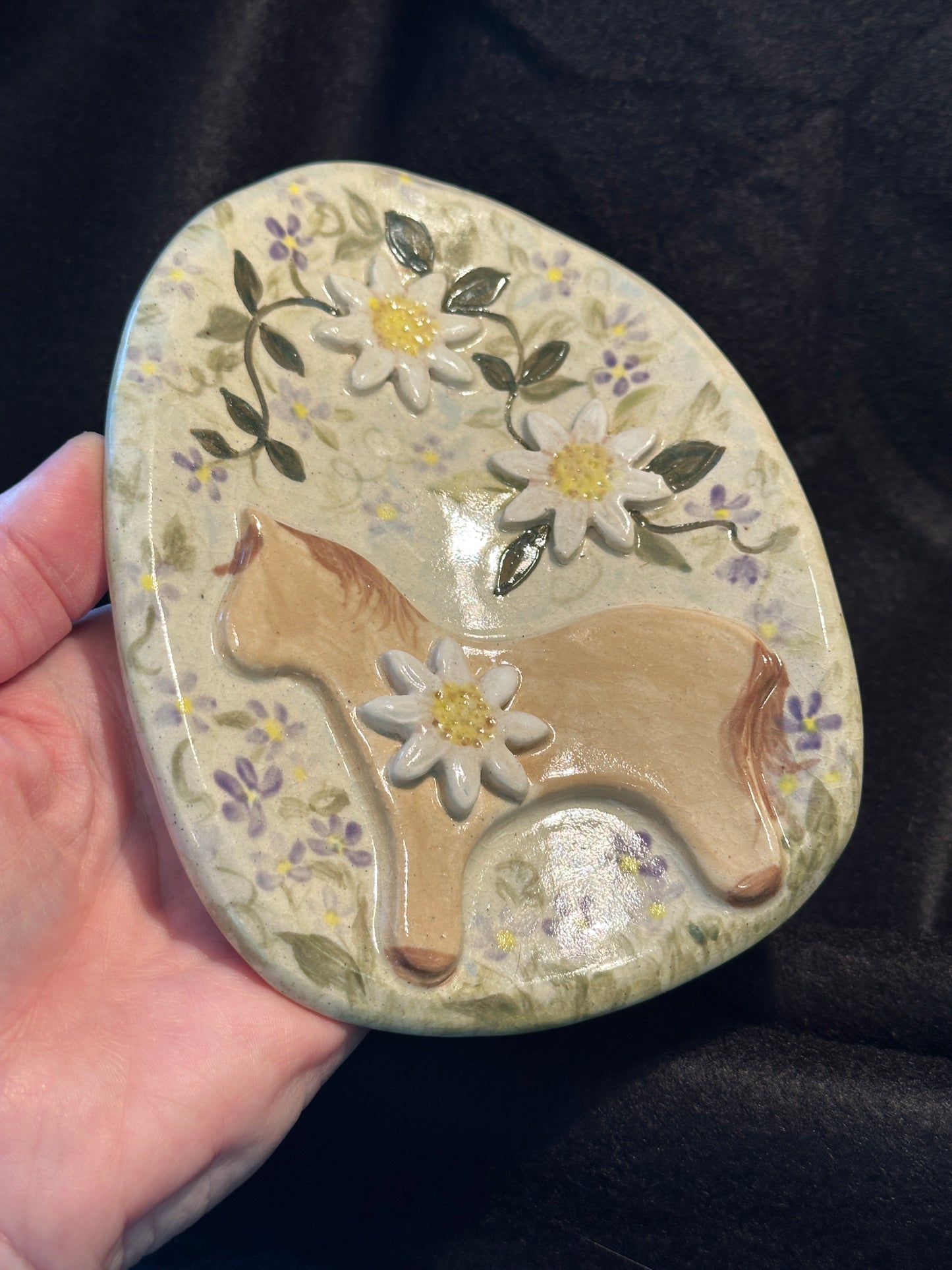 Pony and Flowers Spoon Rest