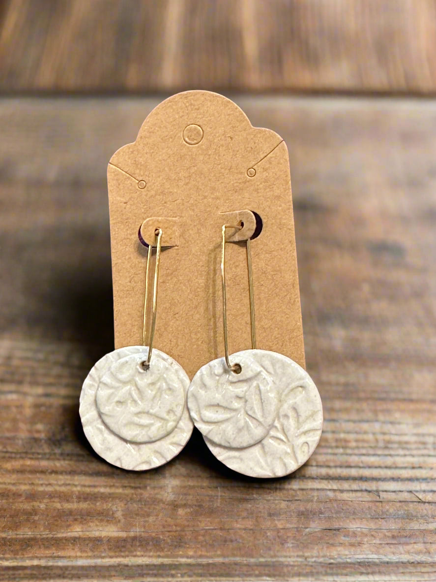 Missouri Whimsy Earrings with rectangular hoop